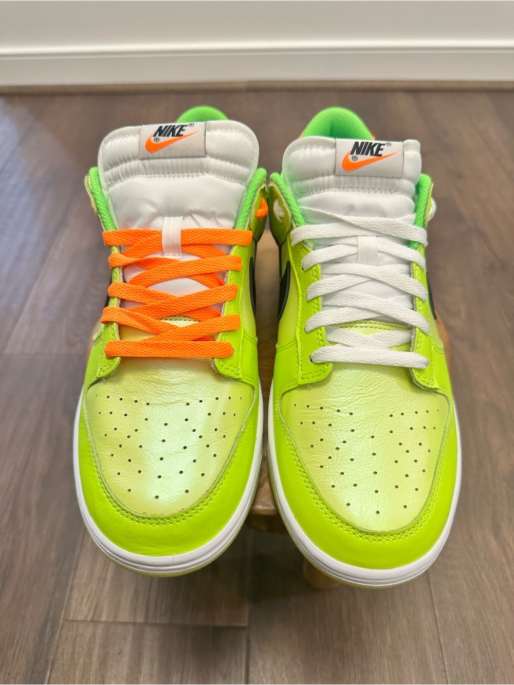 Nike Men’s Dunk Low 'Glow' Volt Yellow Green Sneakers FJ4610-702, Size 11